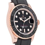Rolex Yacht-Master Replica 116655 Rose Gold Black Dial - Image 4