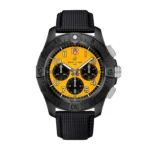 Replica Breitling Avenger B01 Chronograph 44mm Night Mission Mens Yellow Black Leather SB0147101I1X2 - Image 7