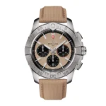 Replica Breitling Avenger B01 Chronograph 44mm Mens Beige Leather AB0147101A1X1