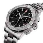 Replica Breitling Avenger B01 Chronograph 42 Mens Black Stainless Steel AB0146101B1A1 - Image 2