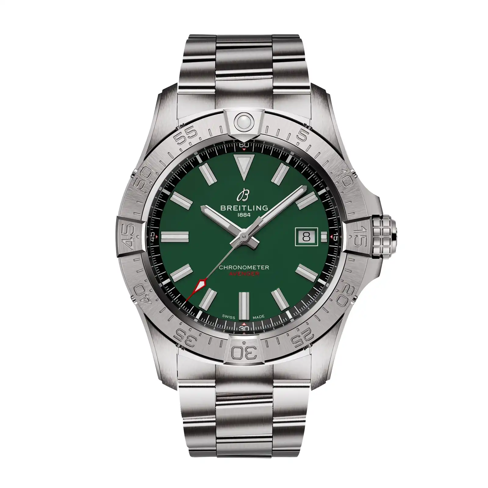 h52m1mjil4n.webp Replica Breitling Avenger Automatic 42mm Mens Green Stainless Steel A17328101L1A1 - Image 1