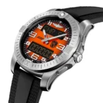 Replica Breitling Aerospace B70 Orbiter 25th Anniversary 43mm Mens Orange Rubber EB70101A1O1S1 - Image 3