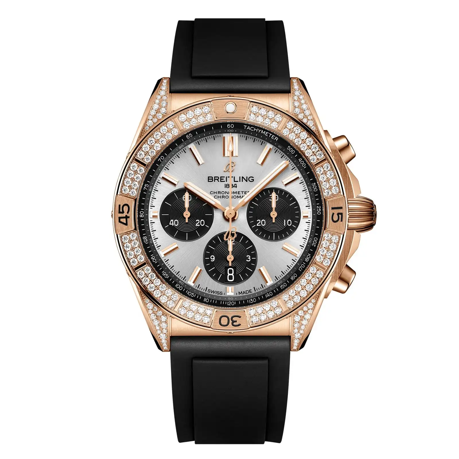 3mul2auxlht.webp Replica Breitling Chronomat B01 42mm Mens Red Gold RB0134721G1S1 - Image 1