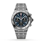Replica Breitling Chronomat B01 42 Stainless Steel - Blue AB0134101C1A1