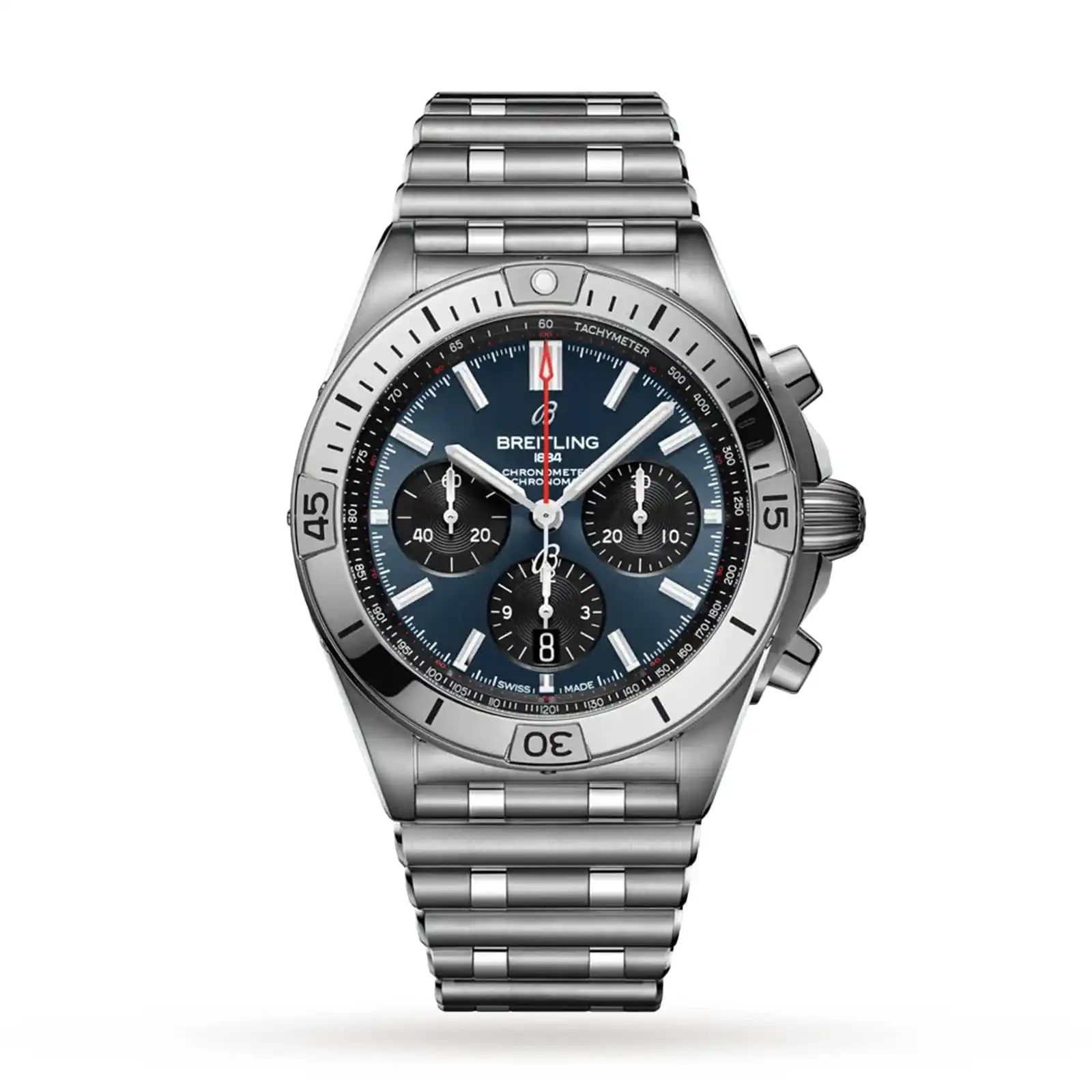 qa222dvhqdp.webp Replica Breitling Chronomat B01 42 Stainless Steel - Blue AB0134101C1A1 - Image 1