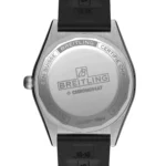 Replica Breitling Chronomat Automatic 36 Stainless Steel & 18k grey gold Rubber Strap - Ice Blue G10380591C1S1 - Image 2