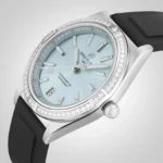 Replica Breitling Chronomat Automatic 36 Stainless Steel & 18k grey gold Rubber Strap - Ice Blue G10380591C1S1 - Image 6