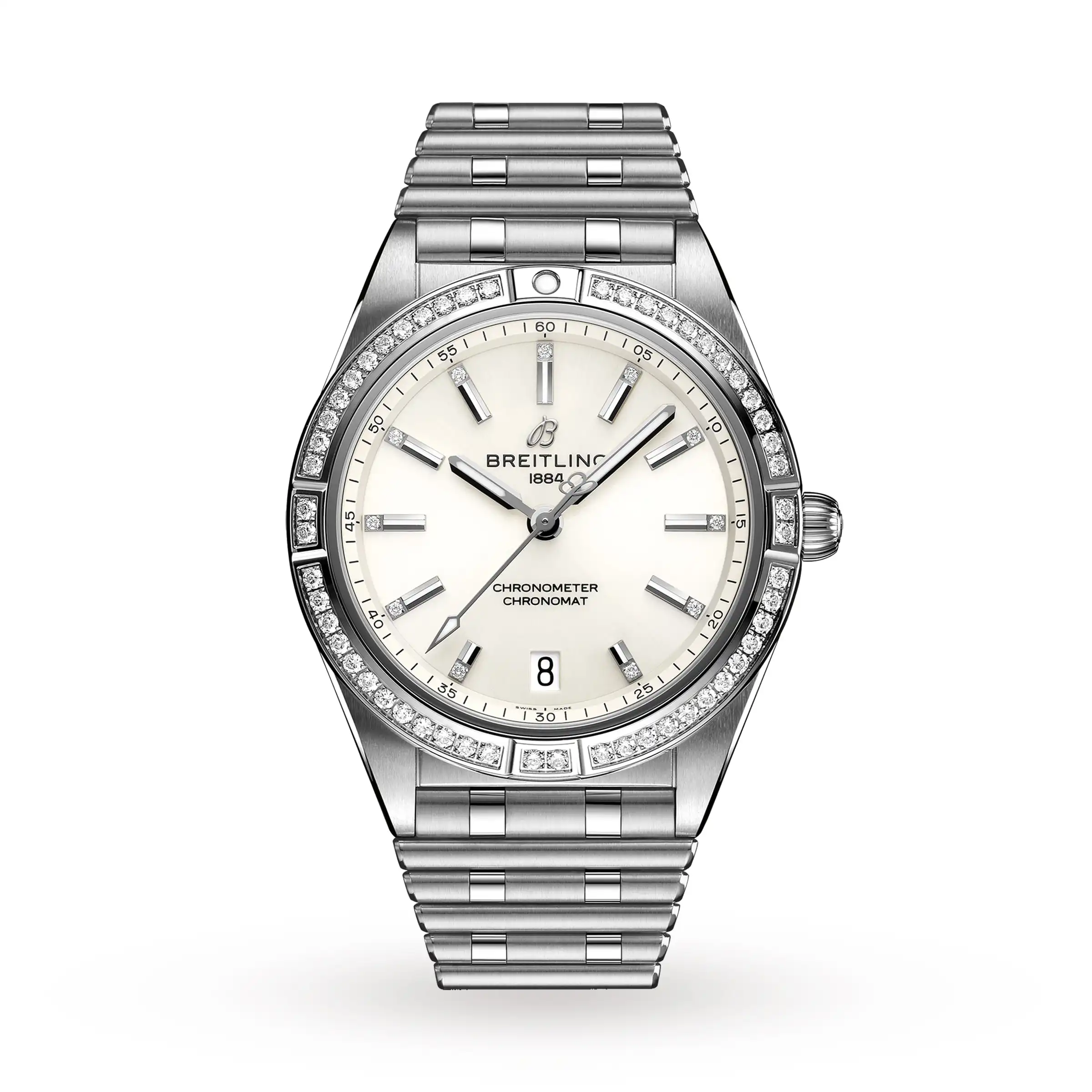 tjyzz5dqo4f.webp Replica Breitling Chronomat Automatic 36 Stainless Steel (gem-set) A10380591A1A1 - Image 1