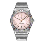 Replica Breitling Chronomat Automatic 36 South Sea Pink Stainless Steel Bracelet Ladies G10380BB1K1G1