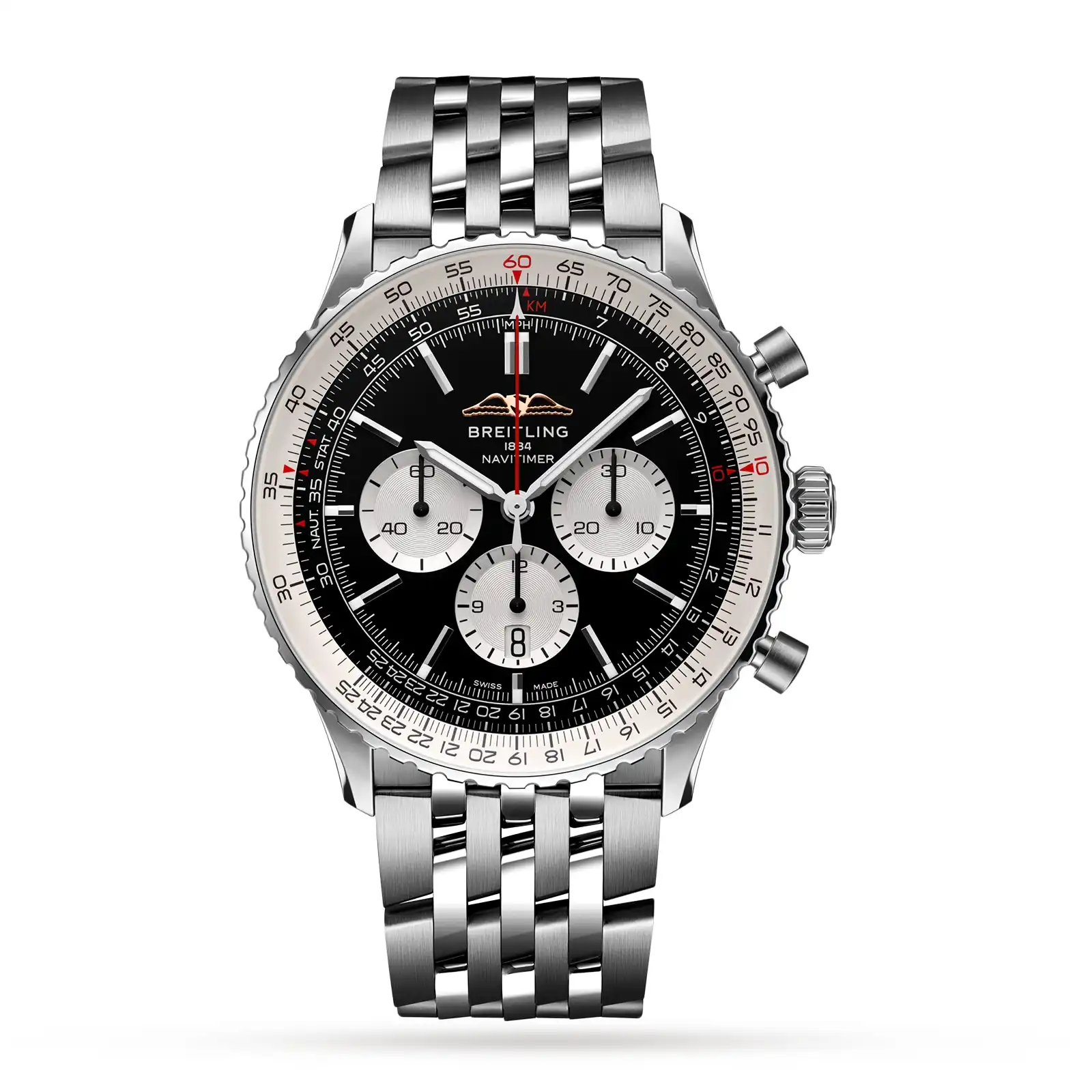 ltegfsfi21g.webp Replica Breitling Navitimer B01 Chronograph 46 Stainless Steel AB0137211B1A1 - Image 1