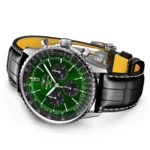Replica Breitling Navitimer B01 Chronograph 46 Stainless Steel Leather Strap AB0137241L1P1 - Image 3