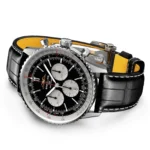 Replica Breitling Navitimer B01 Chronograph 46 Stainless Steel Leather Strap AB0137211B1P1 - Image 3