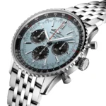 Replica Breitling Navitimer B01 Chronograph 43 Stainless Steel Ice Blue AB0138241C1A1 - Image 2