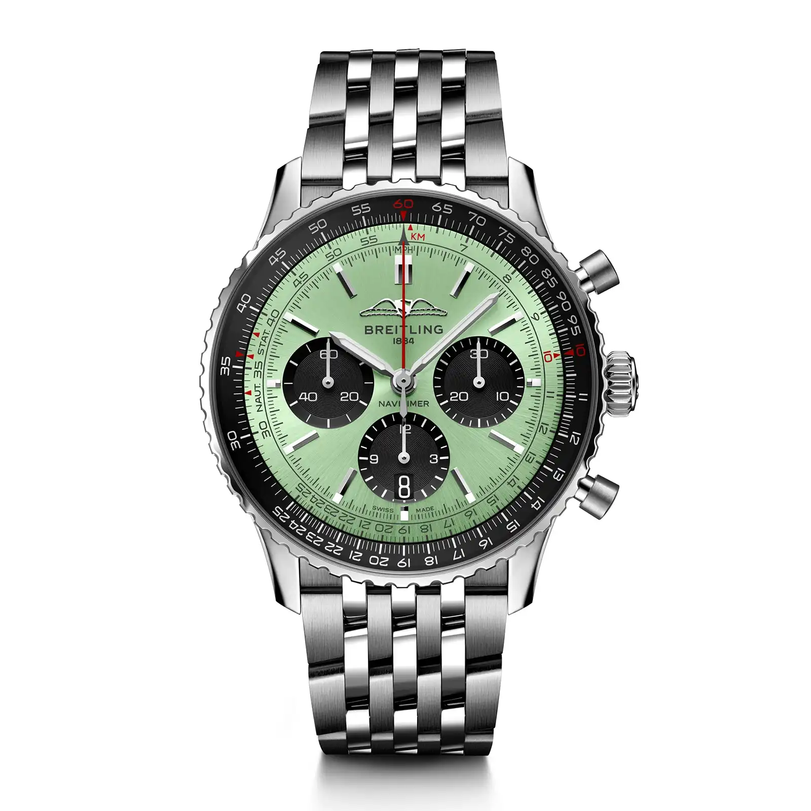 nwb200cjiee.webp Replica Breitling Navitimer B01 Chronograph 43 Stainless Steel - Mint AB0138241L1A1 - Image 1