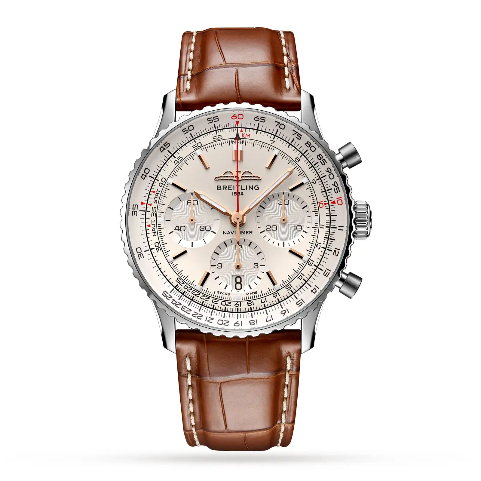 fzrqwk5dt4i.webp Replica Breitling Navitimer B01 Chronograph 41 Stainless Steel AB0139211G1P1 - Image 1