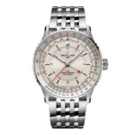 Replica Breitling Navitimer Automatic GMT 41mm Mens Silver Stainless Steel A32310211G1A1