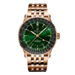 Replica Breitling Navitimer Automatic GMT 41mm Mens Green Stainless Steel R32310251L1R1