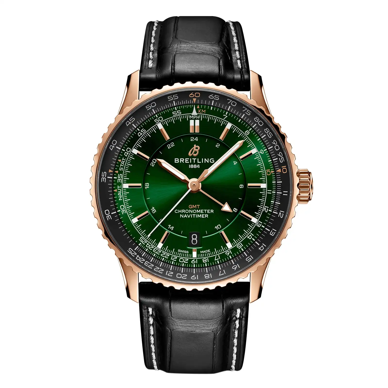 44034dpb4ap.webp Replica Breitling Navitimer Automatic GMT 41mm Mens Green R32310251L1P1 - Image 1