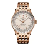Replica Breitling Navitimer Automatic 41mm Mens Silver 18k Red Gold R17329F41G1R1