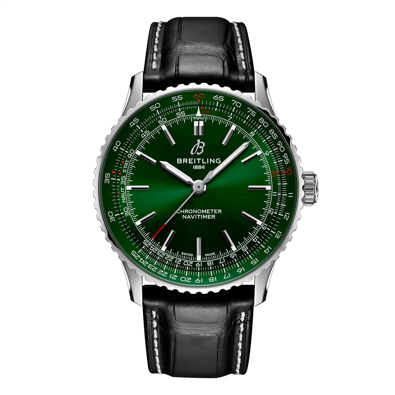 0p4usk2k0ku.webp Replica Breitling Navitimer Automatic 41mm Mens Green A17329371L1P1 - Image 1