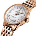 Replica Breitling Navitimer Automatic 35 18ct Red Gold Mother of Pearl R17395211A1R1 - Image 2