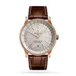 Replica Breitling Navitimer Automatic 18k Red Gold Leather Strap 41mm Mens R17326211G1P1 - Image 4