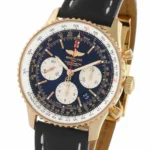 Replica Breitling Navitimer Automatic 18ct Red Gold Leather Strap 43mm Mens RB012012/BA49 436X - Image 4