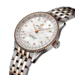 Replica Breitling Navitimer 36mm Ladies White Mother Of Pearl Stainless Steel And 18k Red Gold U17327211A1U1 - Image 3