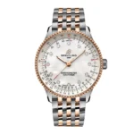 Replica Breitling Navitimer 36mm Ladies White Mother Of Pearl Stainless Steel And 18k Red Gold U17327211A1U1 - Image 8