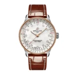 Replica Breitling Navitimer 36mm Ladies White Mother Of Pearl Alligator U17327211A1P1