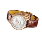 Replica Breitling Navitimer 36mm Ladies White Mother Of Pearl Alligator 18k Red Gold R17327211A1P1 - Image 4