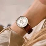 Replica Breitling Navitimer 36mm Ladies White Mother Of Pearl Alligator 18k Red Gold R17327211A1P1 - Image 5