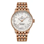 Replica Breitling Navitimer 36mm Ladies White Mother Of Pearl 18k Red Gold R17327211A1R1 - Image 5