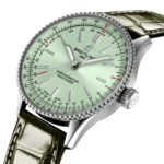 Replica Breitling Navitimer 36mm Ladies Green Alligator A17327361L1P1 - Image 3