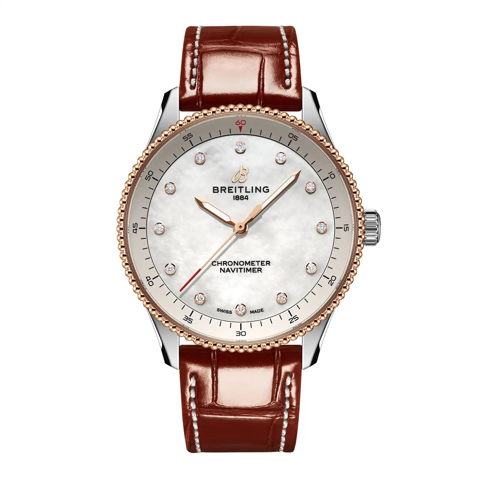 t3gak1lbxqe.webp Replica Breitling Navitimer 32mm Ladies White Mother Of Pearl Alligator U77320E61A1P1 - Image 1