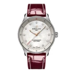 Replica Breitling Navitimer 32mm Ladies White Mother Of Pearl Alligator A77320E61A2P2 - Image 8