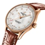 Replica Breitling Navitimer 32mm Ladies White Mother Of Pearl Alligator 18k Red Gold R77320E61A1P1 - Image 3