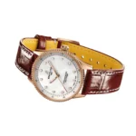 Replica Breitling Navitimer 32mm Ladies White Mother Of Pearl Alligator 18k Red Gold R77320E61A1P1 - Image 4