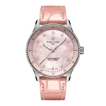 Replica Breitling Navitimer 32mm Ladies Pink Mother Of Pearl Alligator A77320D91K1P1 - Image 8