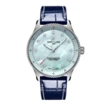 Replica Breitling Navitimer 32mm Ladies Blue Mother Of Pearl Alligator A77320171C1P1 - Image 8
