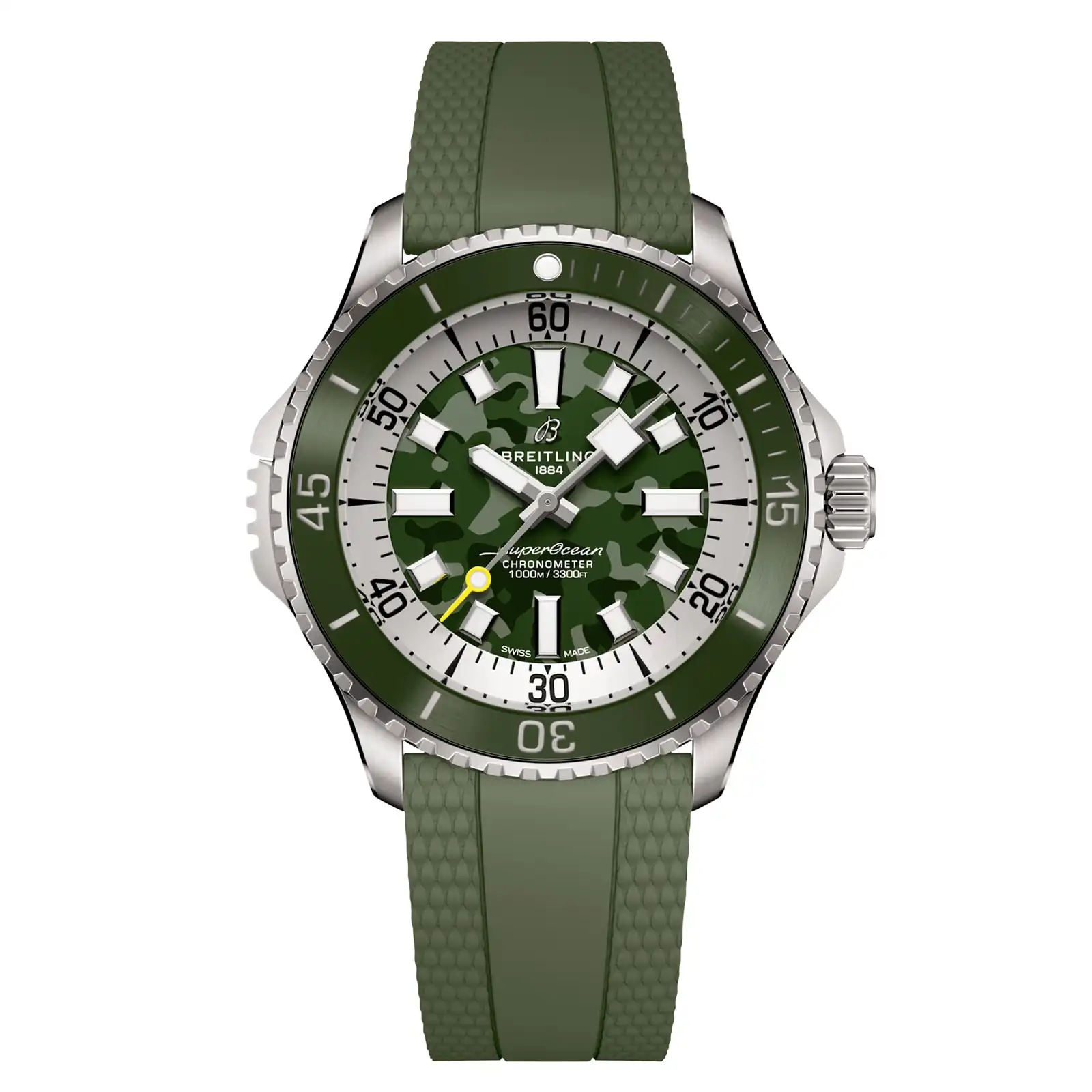 330ivqvcsn5.webp Replica Breitling Superocean Automatic Super Diver 46mm Mens Green Rubber E10379D31L1S1 - Image 1