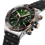 Replica Breitling Super Chronomat B01 44 Stainless Steel & 18k Red Gold Rubber Strap UB0136251L1S1 - Image 2