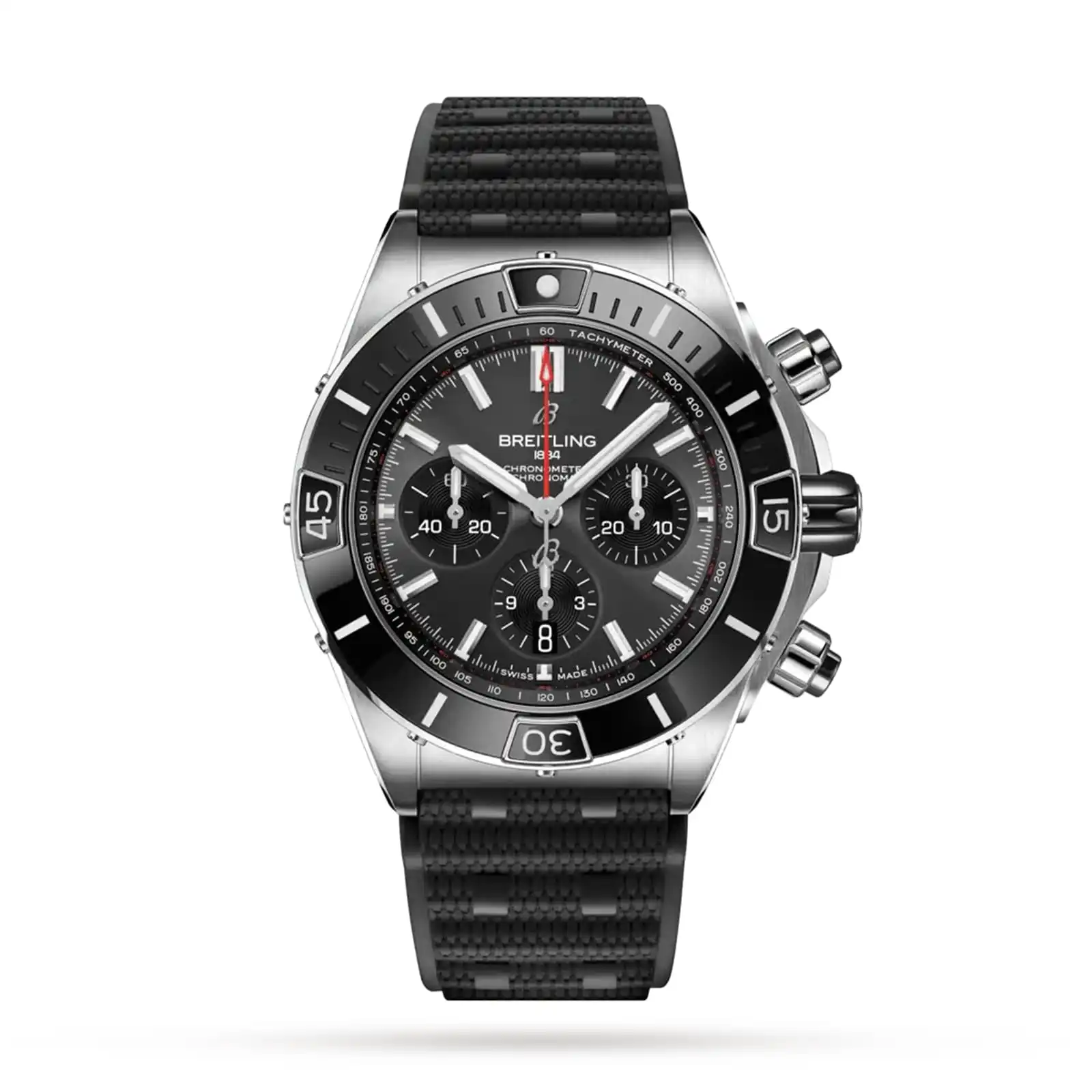 nio2mnmtwnb.webp Replica Breitling Super Chronomat B01 44 Stainless Steel AB0136251B2S1 - Image 1