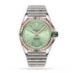 Replica Breitling Super Chronomat Automatic 38 Green Stainless Steel & 18ct Rose Gold U17356531L1U1 - Image 7
