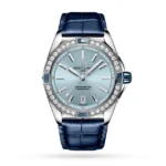 Replica Breitling Super Chronomat Automatic 38 Blue Leather Strap A17356531C1P1