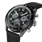 Replica Breitling Super AVI B04 Chronograph GMT Mosquito Night Fighter 46mm Mens Black SB04451A1B1X1 - Image 2