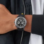 Replica Breitling Super AVI B04 Chronograph GMT Mosquito Night Fighter 46mm Mens Black SB04451A1B1X1 - Image 5
