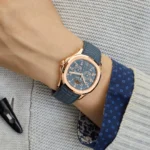 Replica Patek Philippe Aquanaut Luce 5261R-001 Annual Calendar Rose Gold Blue-Gray Dial - Image 2