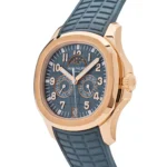 Replica Patek Philippe Aquanaut Luce 5261R-001 Annual Calendar Rose Gold Blue-Gray Dial - Image 3