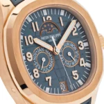 Replica Patek Philippe Aquanaut Luce 5261R-001 Annual Calendar Rose Gold Blue-Gray Dial - Image 5